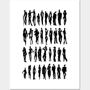 Silhouettes Posters and Art